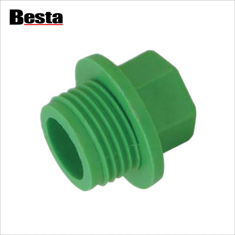 PPR Plastic Fitting Thread Plug - εισαγωγή βυσμάτων με σπείρωμα